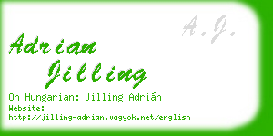 adrian jilling business card