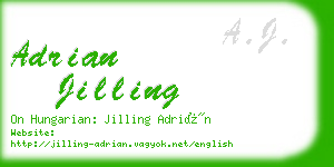 adrian jilling business card